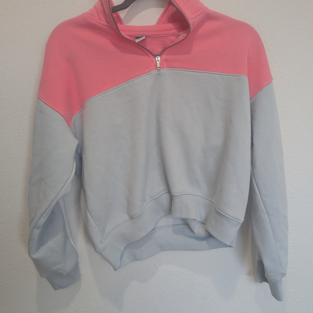 Old Navy Pink and Blue Kids Sweatshirt